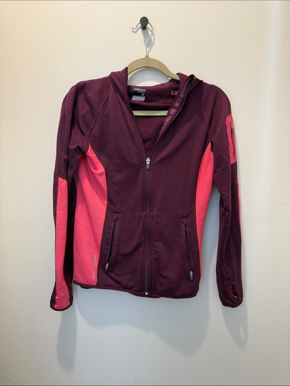 Icebreaker Atom GT merino full zip hooded jacket